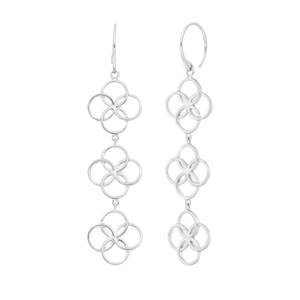 Ohrhnger Clover Charm, 925 Sterlingsilber