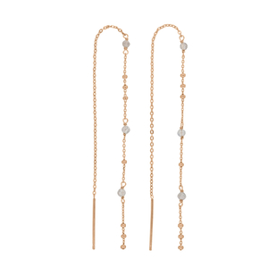 Ohrhnger Flying Gems, Labradorit, 18 K Rosegold vergoldet