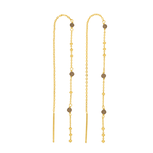 Ohrhänger Flying Gems, Rauchquarz, 18 K Gelbgold vergoldet Ohrhänger Flying Gems, Rauchquarz, 18 K Gelbgold vergoldet