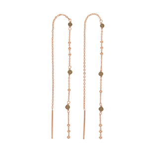 Ohrhänger Flying Gems, Rauchquarz, 18 K Rosegold vergoldet Ohrhänger Flying Gems, Rauchquarz, 18 K Rosegold vergoldet