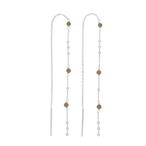 Ohrhänger Flying Gems, Rauchquarz, 925 Sterlingsilber Ohrhänger Flying Gems, Rauchquarz, 925 Sterlingsilber