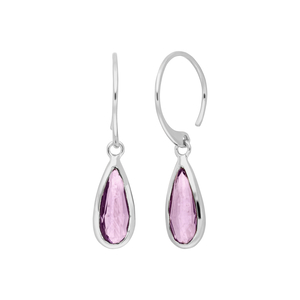 Ohrhnger Gem Drop, Amethyst, 925 Sterlingsilber