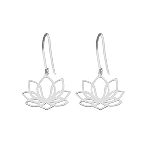 Ohrringe Lotus, 925 Sterlingsilber