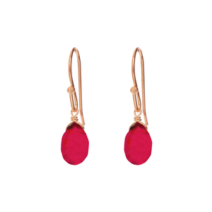 Ohrringe Tropfen, 18 K Rosegold vergoldet