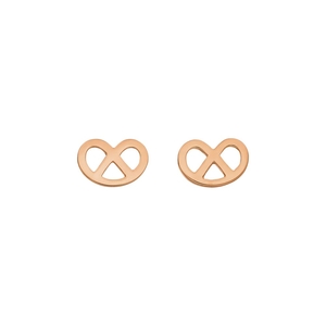 Ohrstecker Brezn, 18 K Rosegold vergoldet