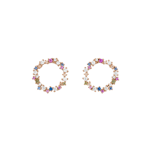 Ohrstecker CANDY, 18 K Rosegold vergoldet