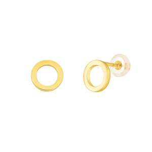 Ohrstecker Circle, 14 Karat Gelbgold