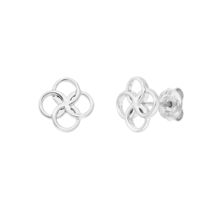 Ohrstecker Clover Charm, 925 Sterllingsilber