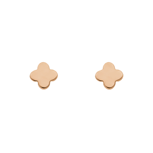 Ohrstecker MINI Clover, 14 Karat Rosegold