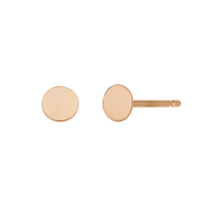 Ohrstecker MINI Plates, 14 Karat Rosegold