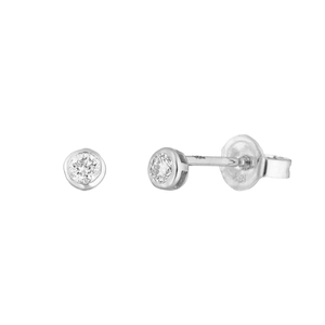 Ohrstecker MY FIRST DIAMOND, 18 Karat Weigold