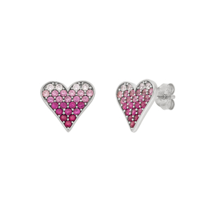 Ohrstecker Pink Valentine, 925 Sterlingsilber