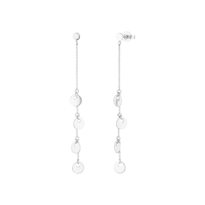 Ohrringe Platelet Kette, 14 Karat Weigold