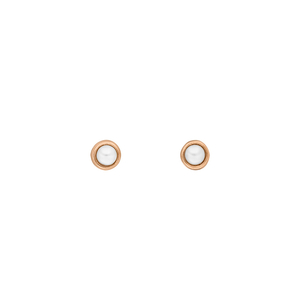 Ohrstecker Pure Perle, 3mm, 18 K Rosegold vergoldet