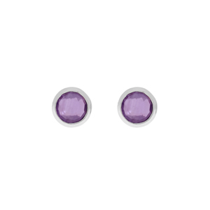 Ohrstecker SINGLE GEM, 925 Sterlingsilber