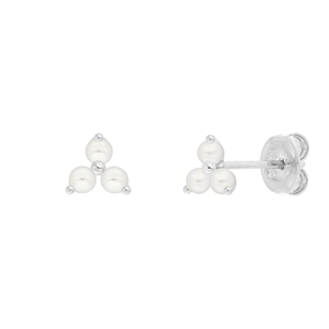 Ohrstecker Three Pearls, 925 Sterlingsilber