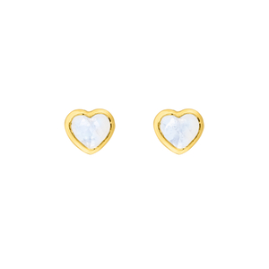 Ohrstecker VALENTINE, Mondstein, 18 Karat Gelbgold vergoldet