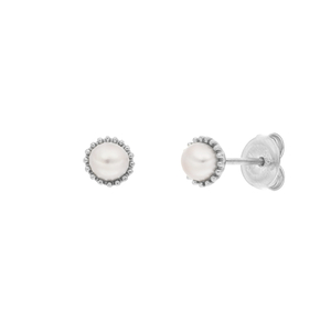 Ohrstecker mit Perle, 925 Sterlingsilber