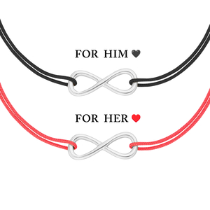 Partner Armbnder, INFINITY, 14 Karat Weigold