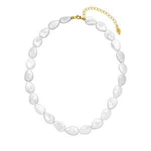 Perlenchoker VALENTINE PEARLS, 18 Karat Gelbgold vergoldet