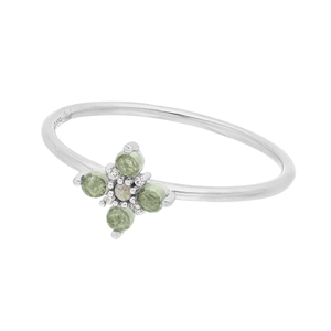 Ring BLOOM, Labradorit/Aventurin, 925 Sterlingsilber