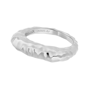 Ring BOLD Hammered, 925 Sterlingsilber