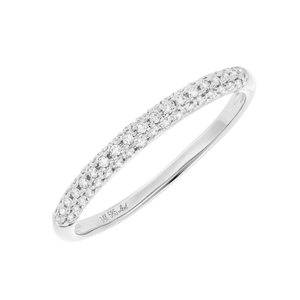 Ring DAZZLE mit Diamanten, 14K Weigold