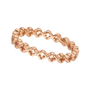 Ring Endless Clover, 18 K Rosegold vergoldet