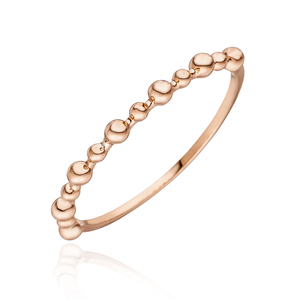 Ring Kugel, 14 Karat Rosegold