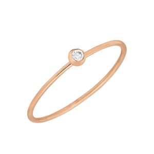 Ring MY FIRST DIAMOND, 14 Karat Rosegold