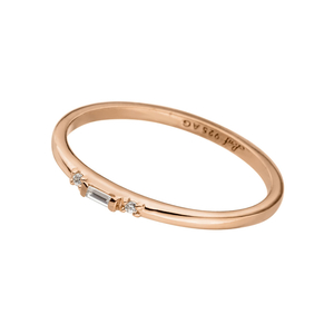 Ring SPARKLE, small, 18 K Rosegold vergoldet