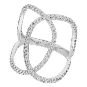 Silber Double C Ring