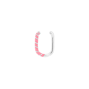 Silber Earcuff, Neon Twist