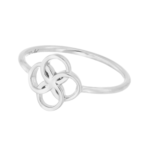 Ring Clover Charm, 925 Sterlingsilber