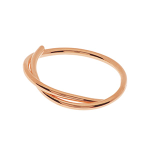 Ring Tupe, 18 K Rosegold vergoldet