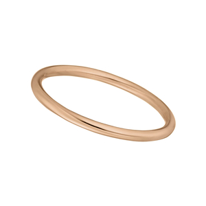 Stacking Ring Basic, 18K Rosegold vergoldet