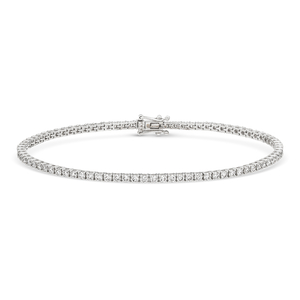 Tennisarmband mit Diamanten, 18 Karat Weigold, 1.99ct