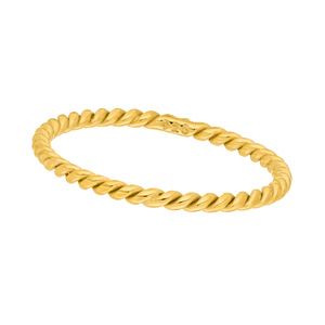 Twist Ring, 18 K Gelbgold vergoldet