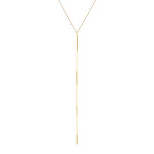 Y-Halskette Basic, 18 K Gelbgold vergoldet