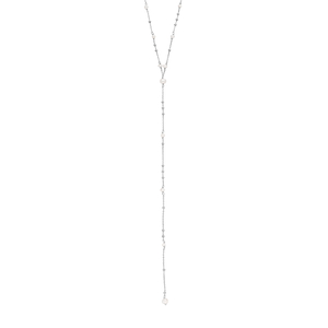 Y-Halskette Flying Pearls, 925 Sterllingsilber