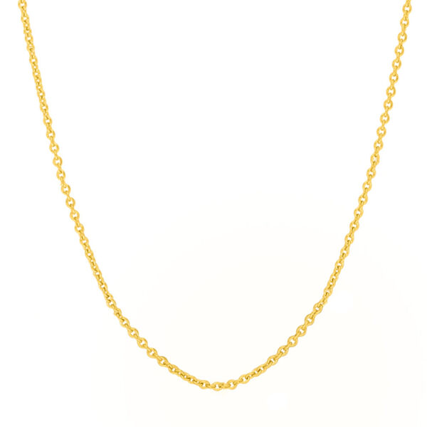 Gliederhalskette, 55 - 60 cm, 18 Karat Gelbgold vergoldet Bild 2