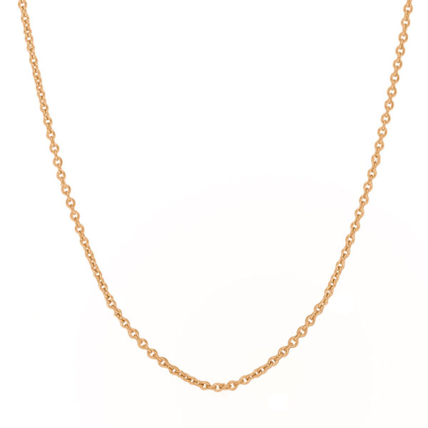 Gliederhalskette, 80 cm, 18 Karat Rosegold vergoldet Bild 2