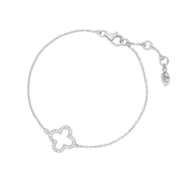 Armband Kleeblatt, 925 Sterlingsilber