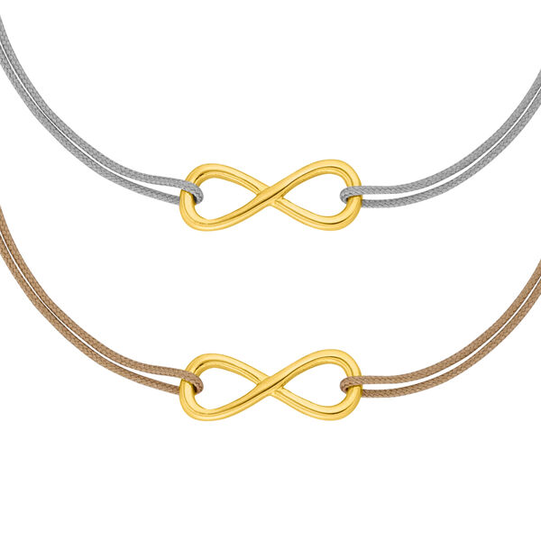 Armband Set, INFINITY, 14 Karat Gelbgold