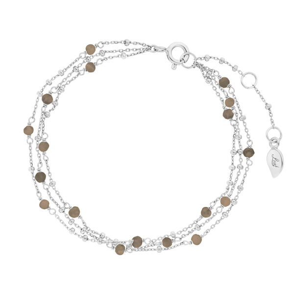 Armkette Flying Gems, 3-reihig, Rauchquarz, 925 Sterlingsilber Armkette Flying Gems, 3-reihig, Rauchquarz, 925 Sterlingsilber