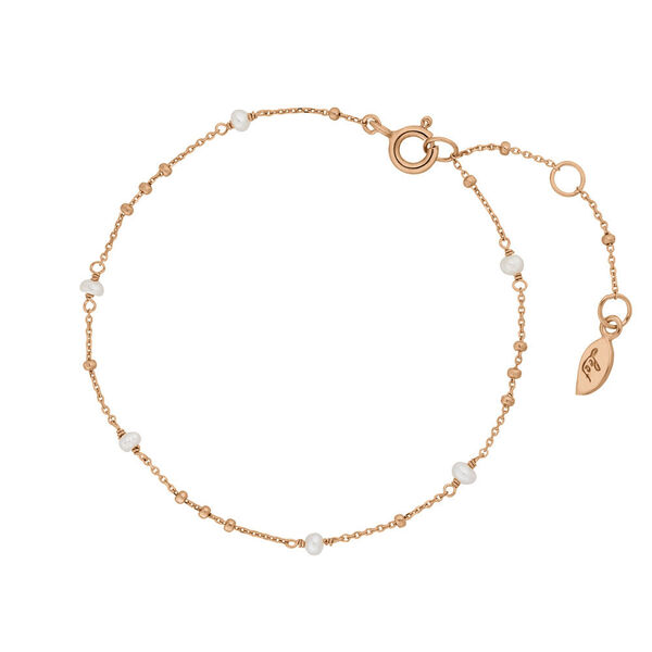 Armkette Flying Pearls, 18 K Rosegold vergoldet