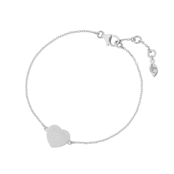 Armkette Heart-Disc, matt, 925 Sterlingsilber