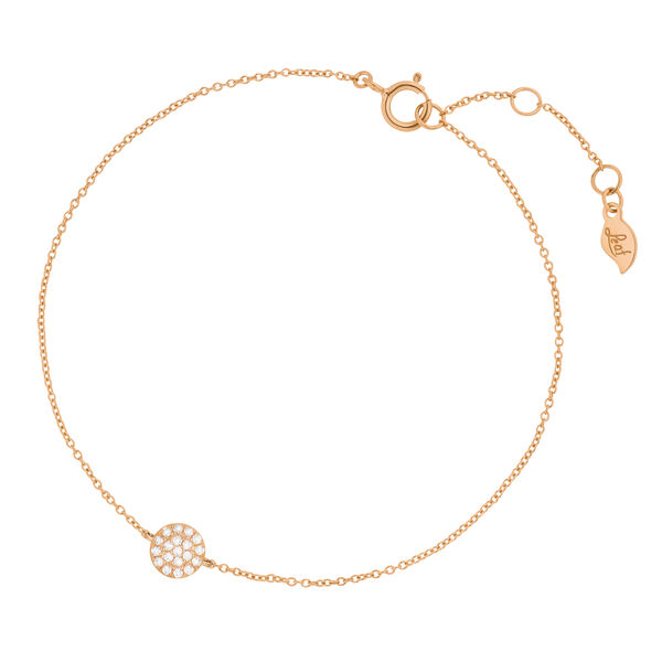 Armkette Pav mit Diamanten, 18 Karat Rosegold