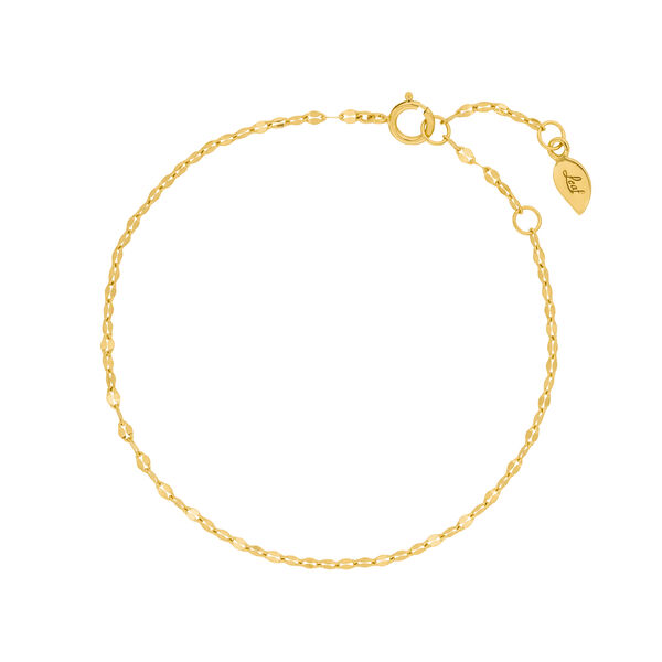 Armkette Shiny Twist, 14 Karat Gelbgold