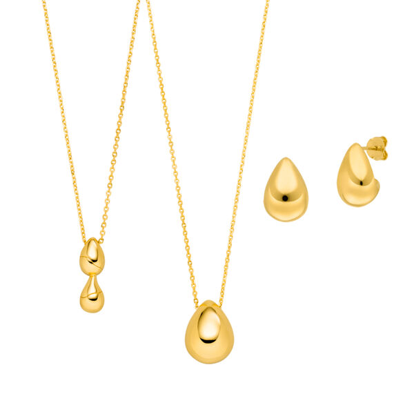 Bold Schmuckset, 18 K Gelbgold vergoldet